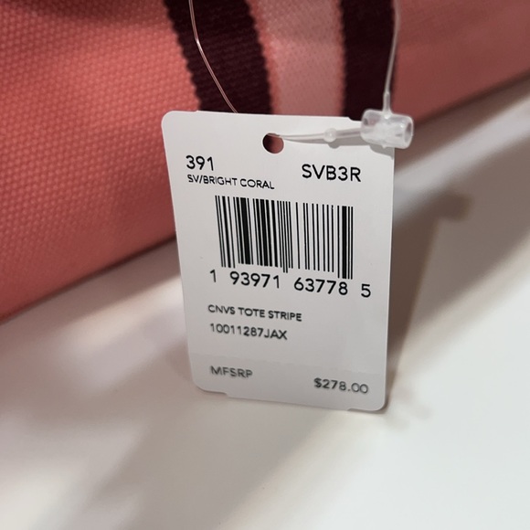 NWT - Coach - Canvas Tote Stripe - Picture 9 of 11